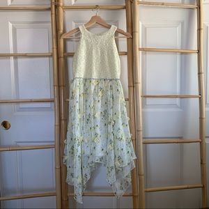 Speechless Yellow/ Green Floral Sundress Girls 12